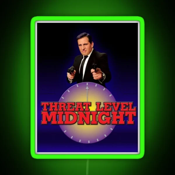 Threat Level Midnight Pt 2 RGB Neon Sign