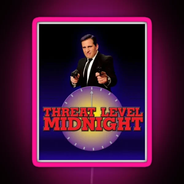 Threat Level Midnight Pt 2 RGB Neon Sign