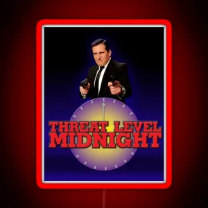 Threat Level Midnight Pt 2 RGB Neon Sign