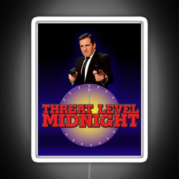 Threat Level Midnight Pt 2 RGB Neon Sign
