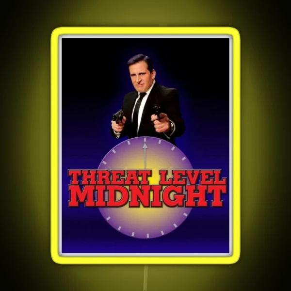 Threat Level Midnight Pt 2 RGB Neon Sign
