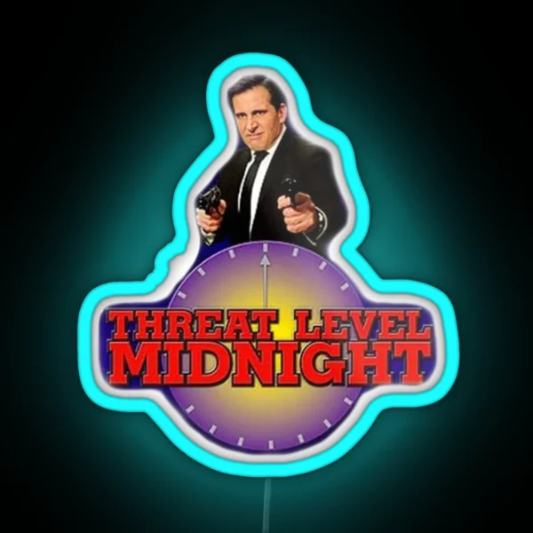 Threat Level Midnight RGB Neon Sign