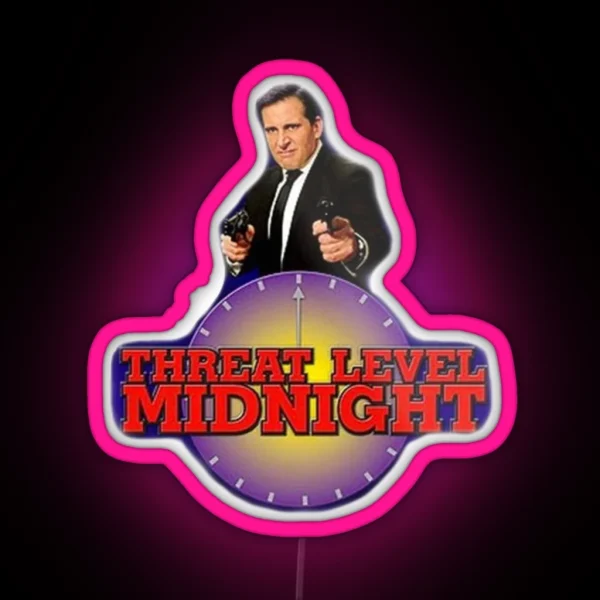 Threat Level Midnight RGB Neon Sign