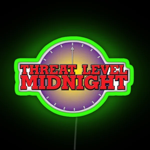 Threat Level Midnight RGB Neon Sign