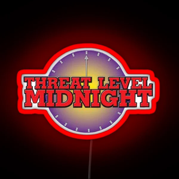 Threat Level Midnight RGB Neon Sign