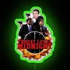 Neon Threat Level Midnight sign in RGB colors