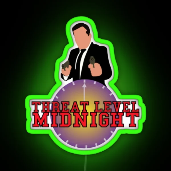 Threat Level Midnight RGB Neon Sign