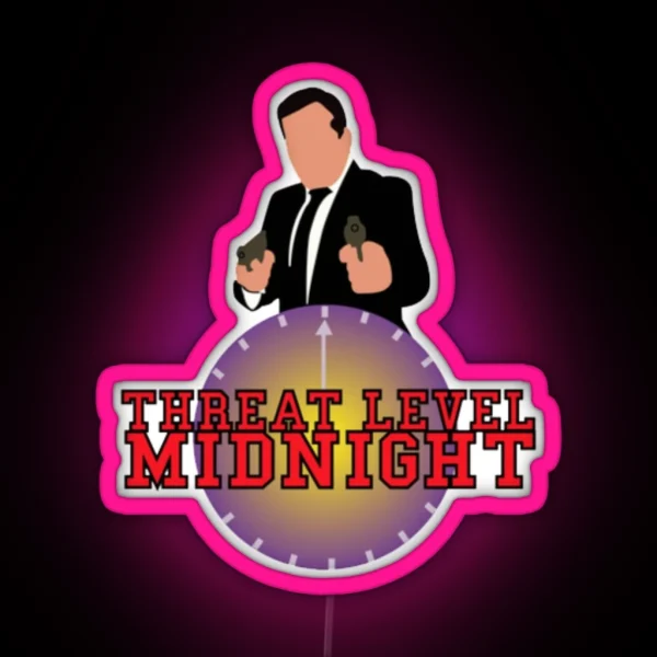 Threat Level Midnight RGB Neon Sign
