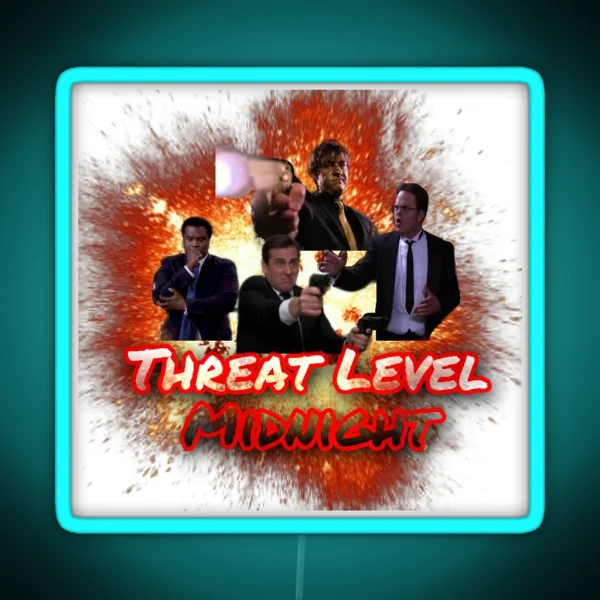 Threat Level Midnight RGB Neon Sign