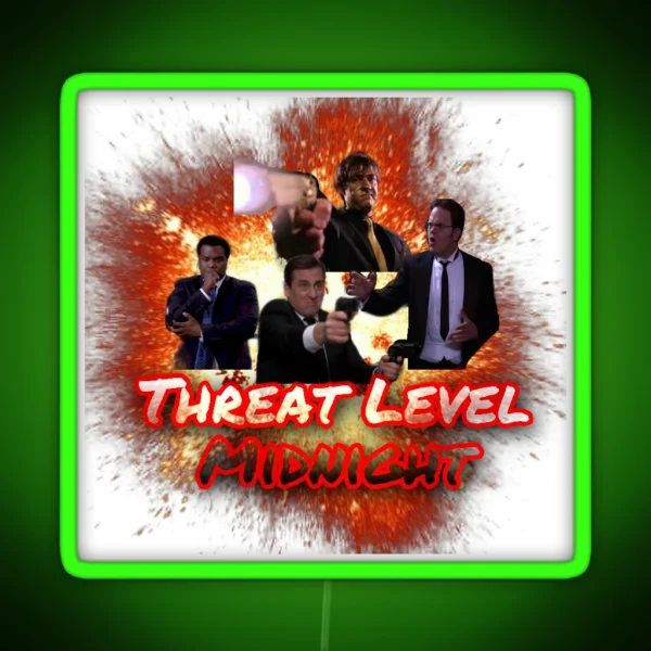 Threat Level Midnight RGB Neon Sign