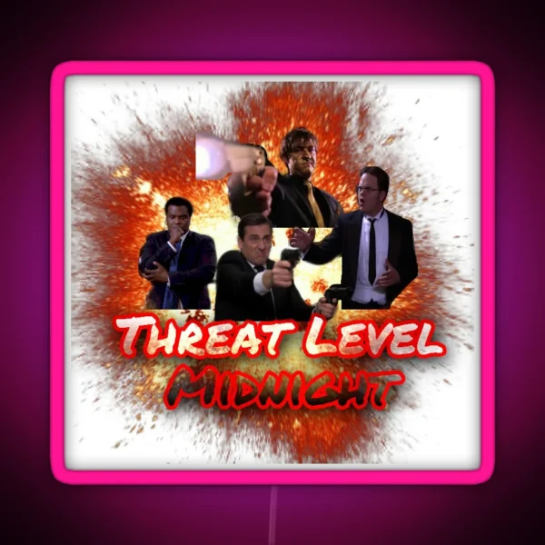 Threat Level Midnight RGB Neon Sign