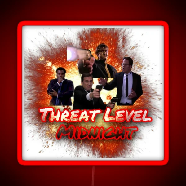 Threat Level Midnight RGB Neon Sign