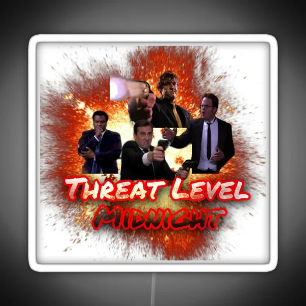 Threat Level Midnight RGB Neon Sign