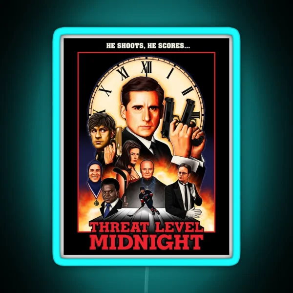 Threat Level Midnight RGB Neon Sign