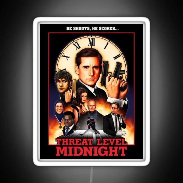 Threat Level Midnight RGB Neon Sign