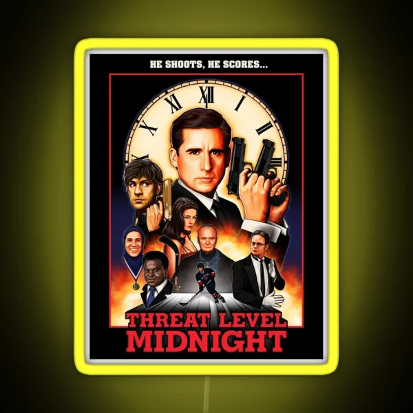 Threat Level Midnight RGB Neon Sign