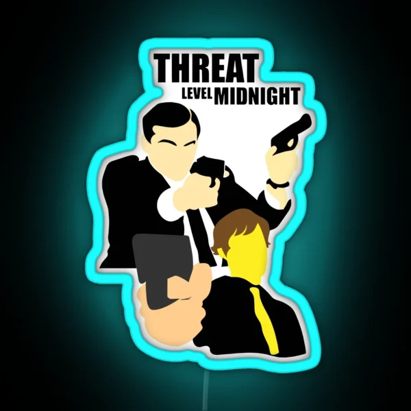 Threat Level Midnight RGB Neon Sign
