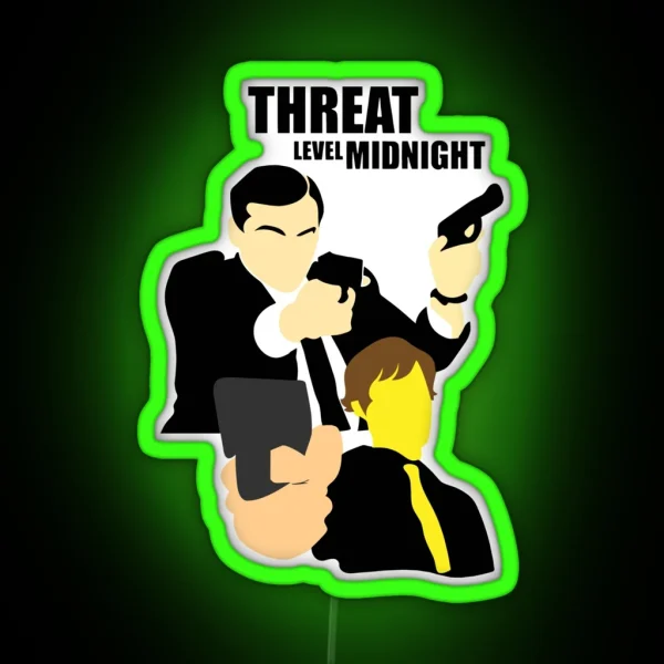 Threat Level Midnight RGB Neon Sign