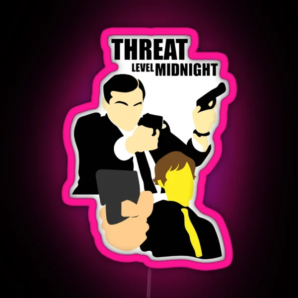 Threat Level Midnight RGB Neon Sign
