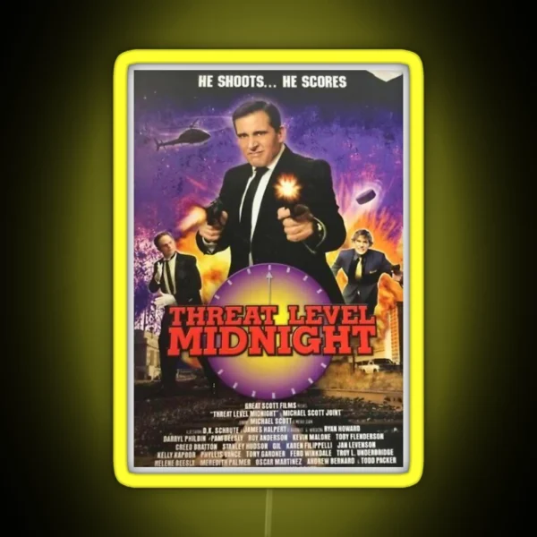 Threat Level Midnight RGB Neon Sign