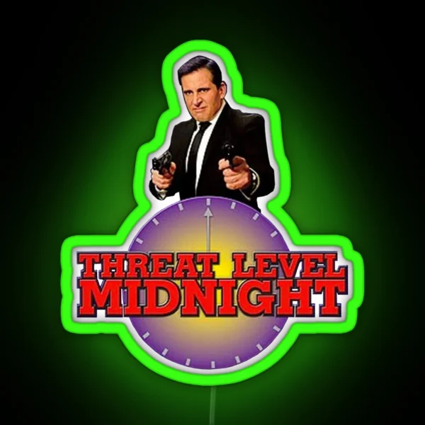 Threat Level Midnight RGB Neon Sign