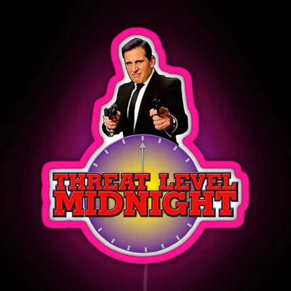 Threat Level Midnight RGB Neon Sign