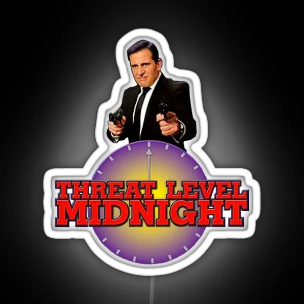 Threat Level Midnight RGB Neon Sign