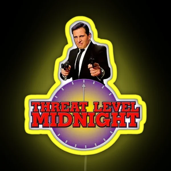 Threat Level Midnight RGB Neon Sign