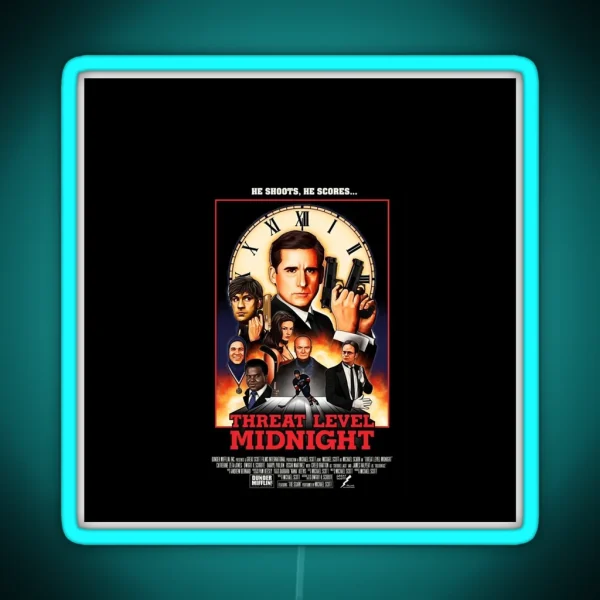 Threat Level Midnight RGB Neon Sign