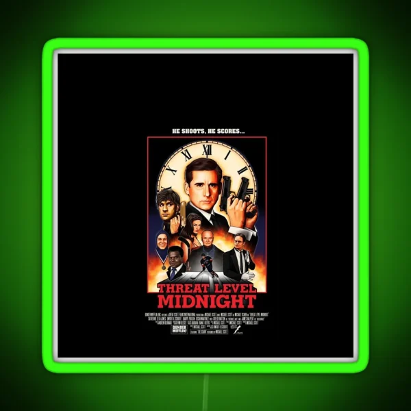 Threat Level Midnight RGB Neon Sign