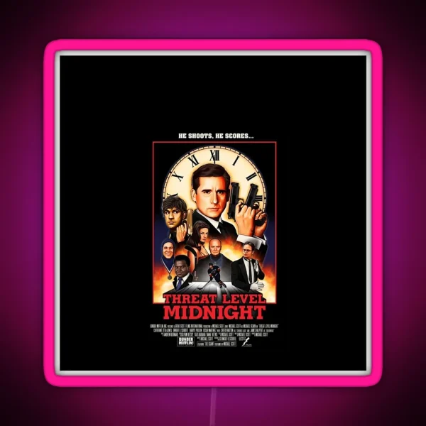Threat Level Midnight RGB Neon Sign