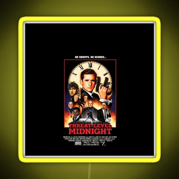 Threat Level Midnight RGB Neon Sign