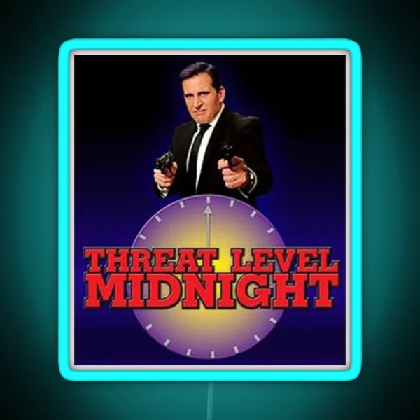 Threat Level Midnight RGB Neon Sign