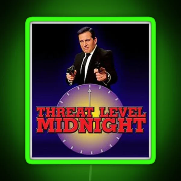 Threat Level Midnight RGB Neon Sign