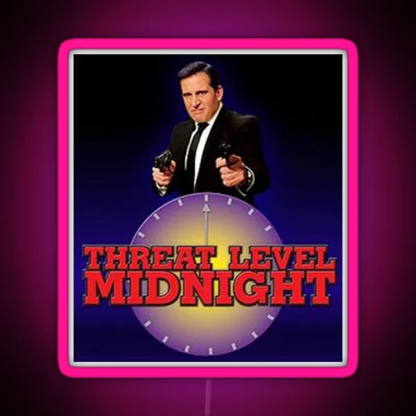 Threat Level Midnight RGB Neon Sign