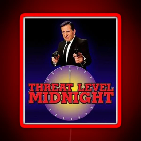 Threat Level Midnight RGB Neon Sign