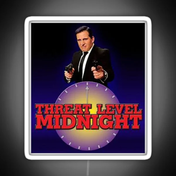 Threat Level Midnight RGB Neon Sign