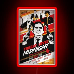 Threat Level Midnight RGB Neon Sign