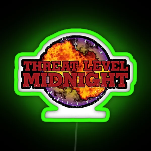 Threat Level Midnight RGB Neon Sign