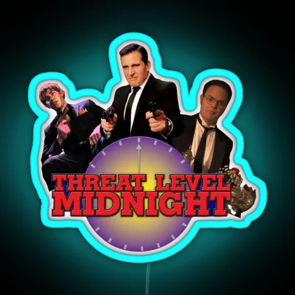 Threat Level Midnight RGB Neon Sign
