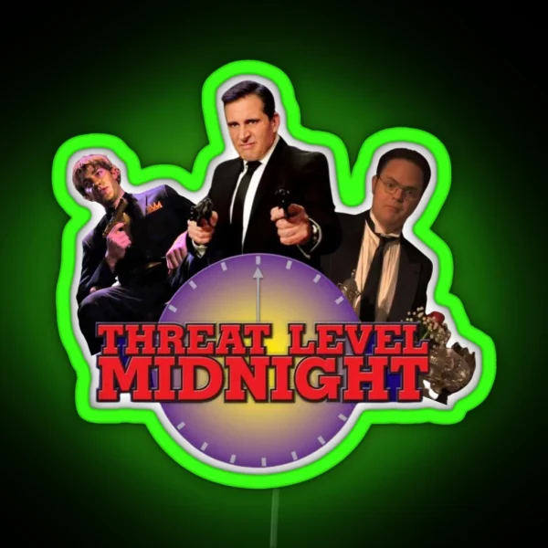 Threat Level Midnight RGB Neon Sign