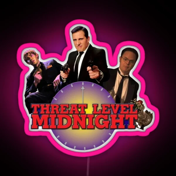 Threat Level Midnight RGB Neon Sign