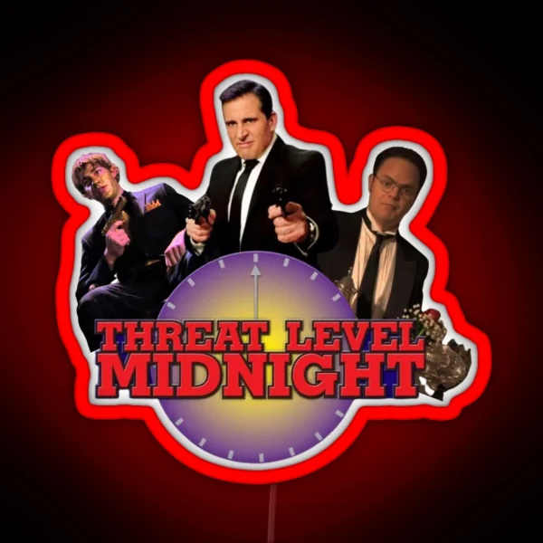 Threat Level Midnight RGB Neon Sign