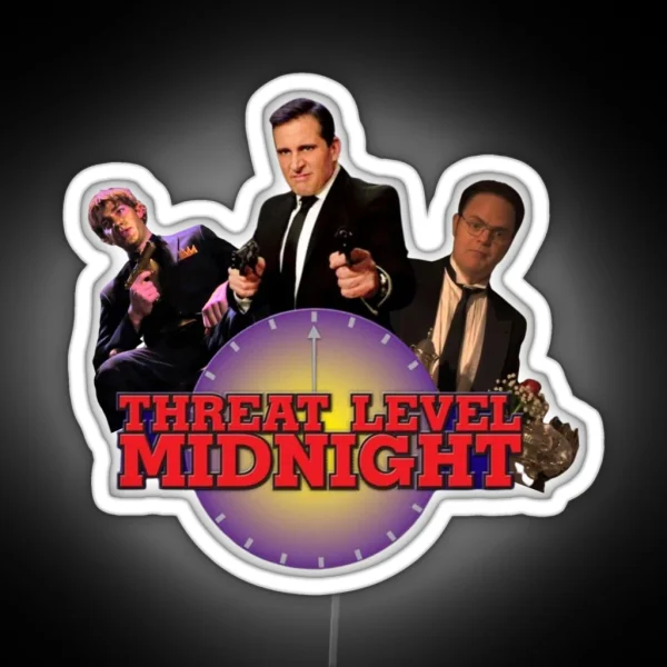 Threat Level Midnight RGB Neon Sign
