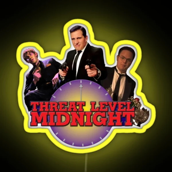 Threat Level Midnight RGB Neon Sign