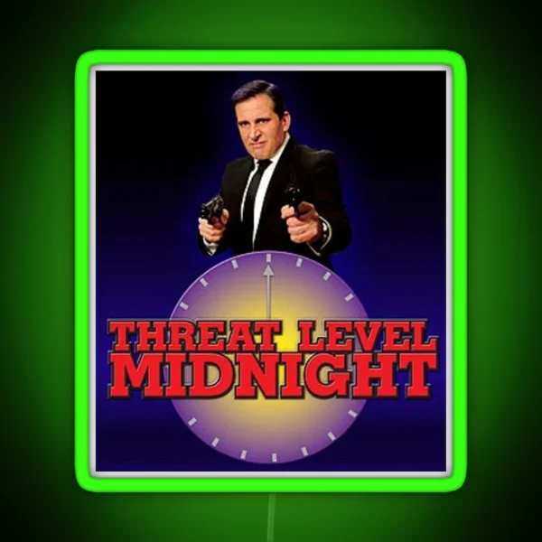 Threat Level Midnight RGB Neon Sign