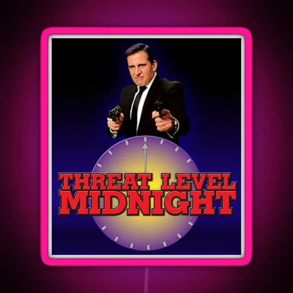 Threat Level Midnight RGB Neon Sign