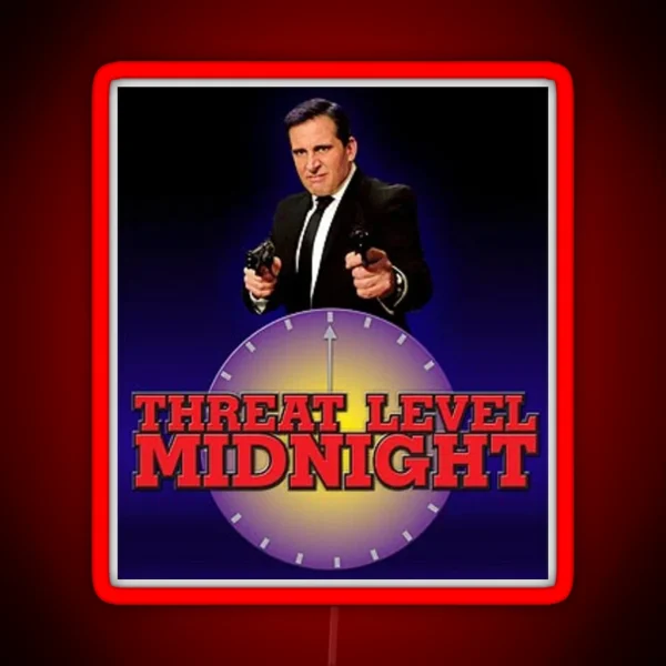Threat Level Midnight RGB Neon Sign