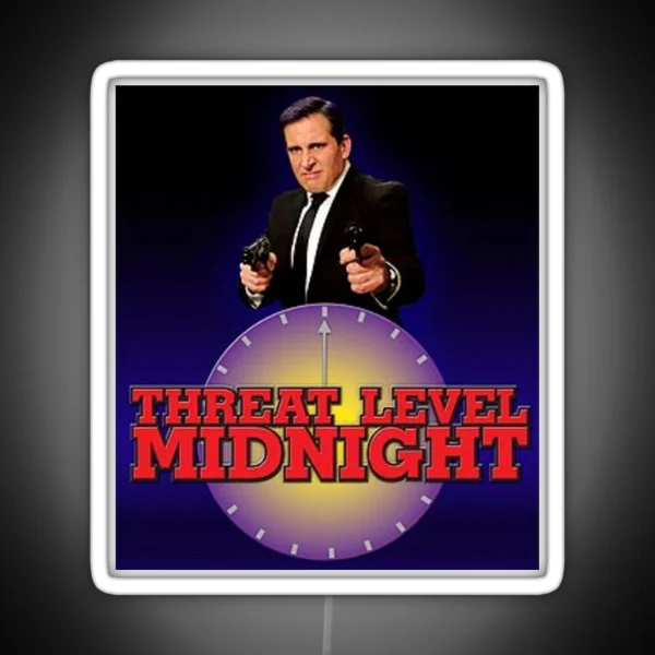 Threat Level Midnight RGB Neon Sign