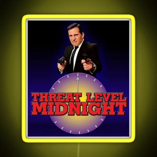 Threat Level Midnight RGB Neon Sign